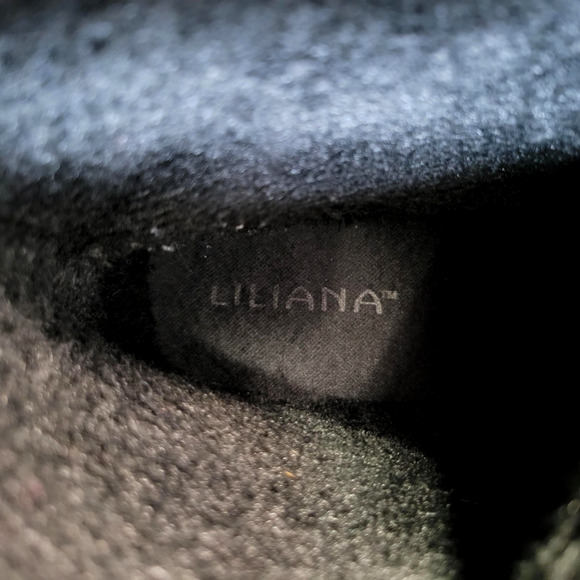 Liliana Combat Boots Womens Size 10 Black Green Lace Up Chunky Platform Grunge - Picture 11 of 16